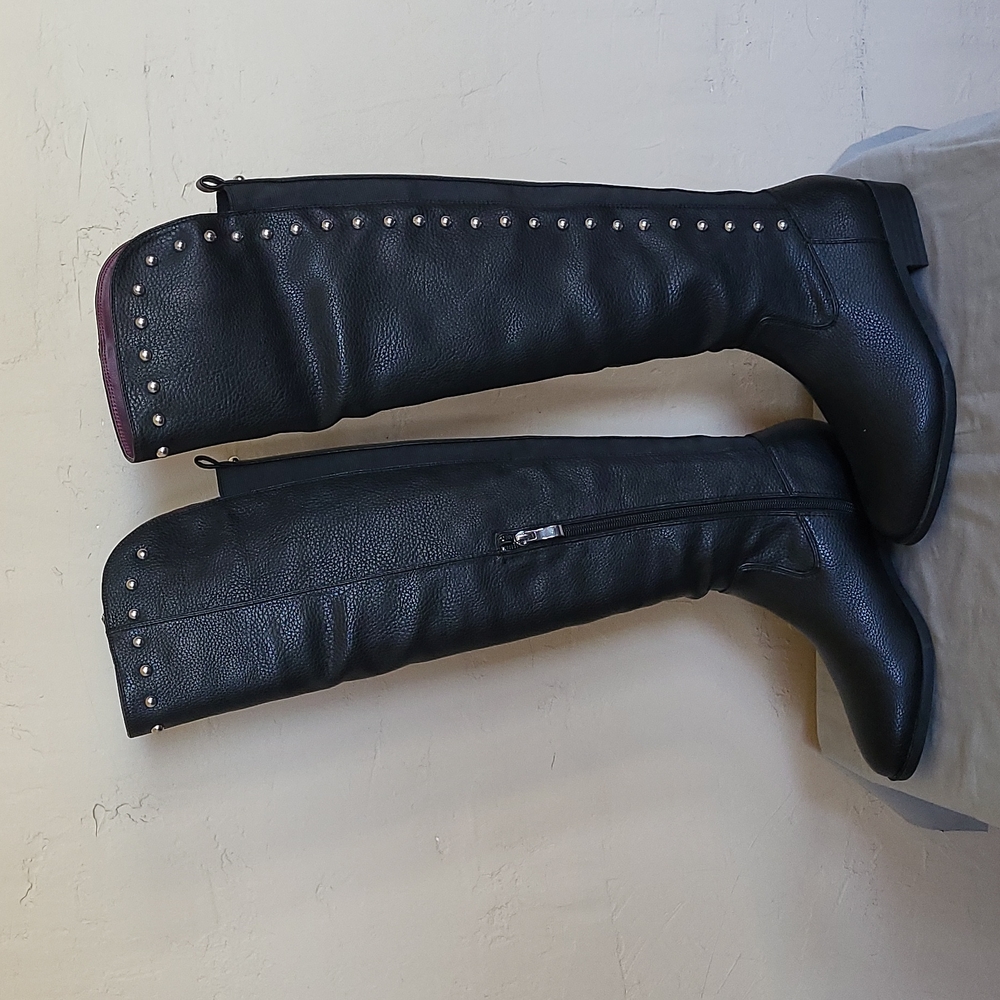 Very Volatile  LA  High Blk Boots Size 7